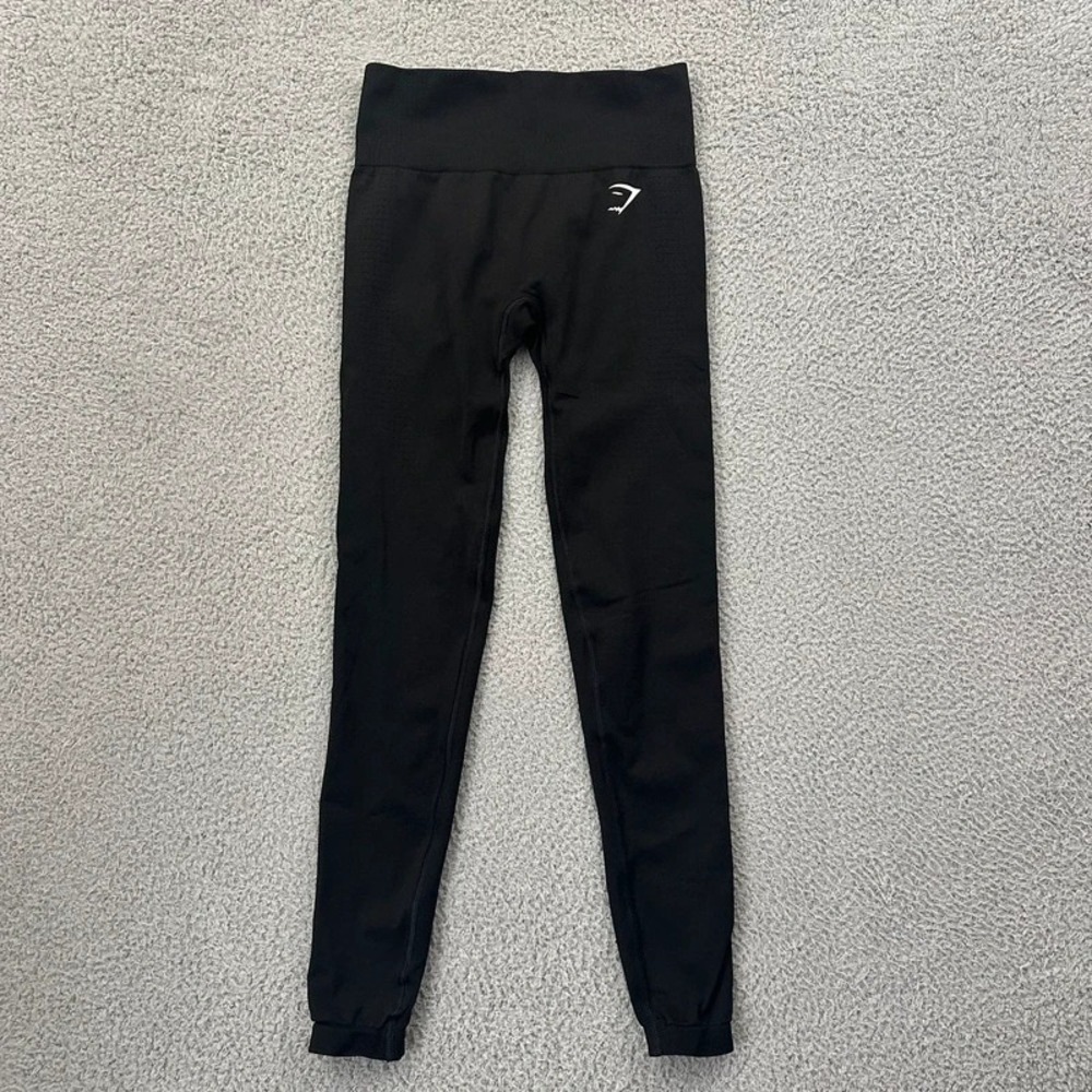 Gymshark Vital Sculpt Seamless Leggings Black Athletic Workout Gym Women's Small